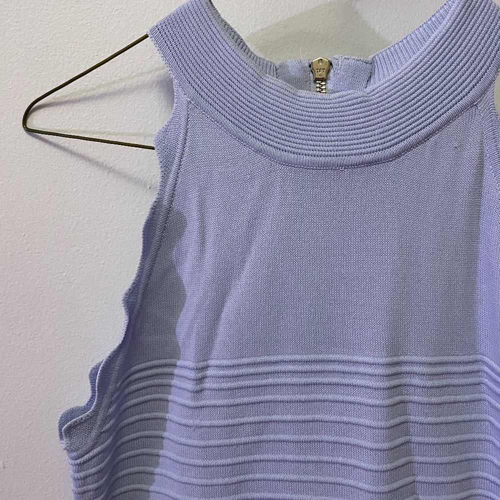 Eliza J Size 2 Powder Blue Cocktail Dress, Zigzag Details